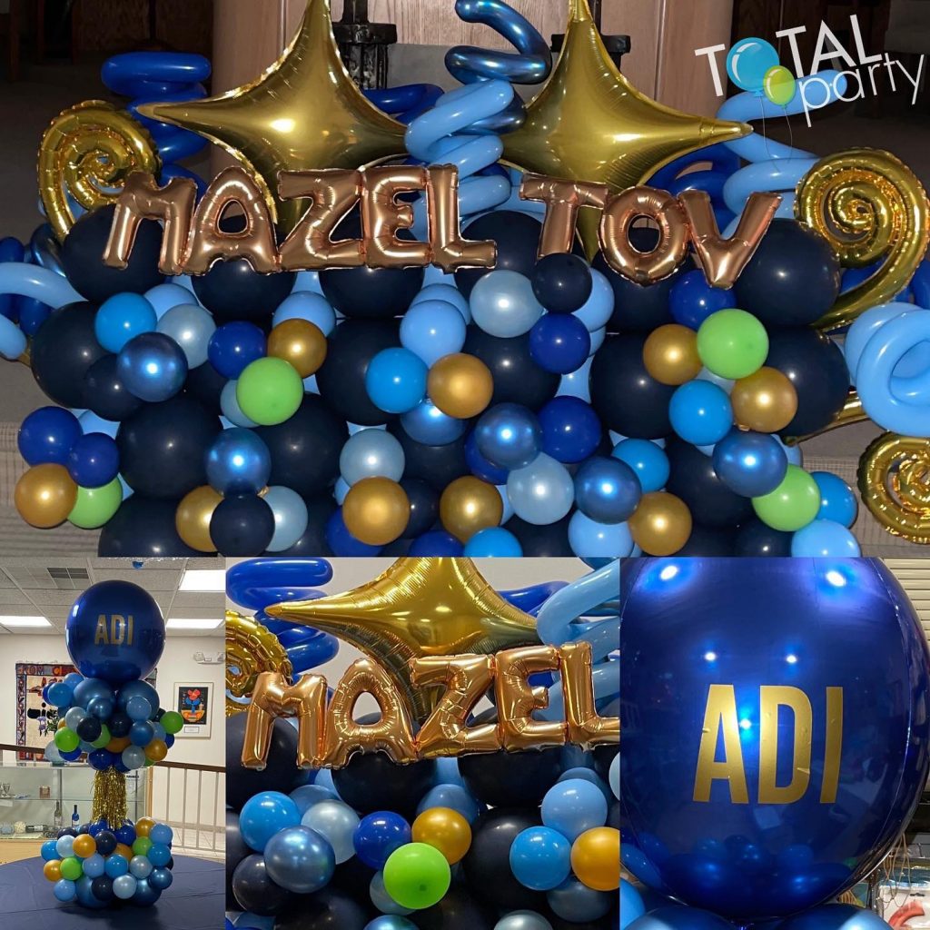 Mazel Tov Adi! 
#barmitzvah #barmitzvahballoons #organicballoons #balloonmarquee #customballoons #bima #decoration #njballoons #eastbrunswickballoons #balloons #celebrateeverything #mazeltov