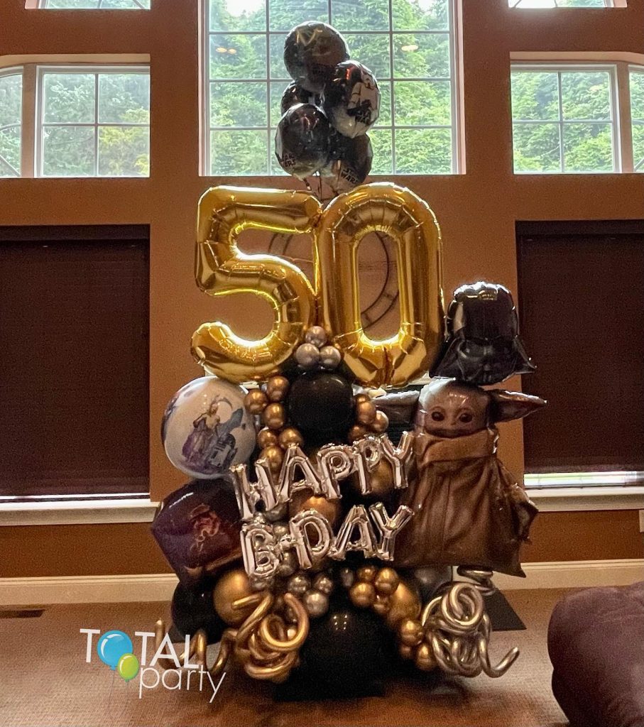 A big balloon marquee for a milestone birthday Star Wars style!
#50 #milestonebirthday #balloonmarquee #starwars #starwarsballoons #balloondisplay #njballoons #specialdelivery #bestclients