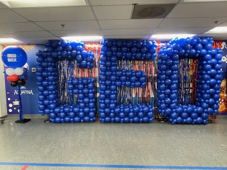 Pepsi giant balloon letters launching GEO box delivery