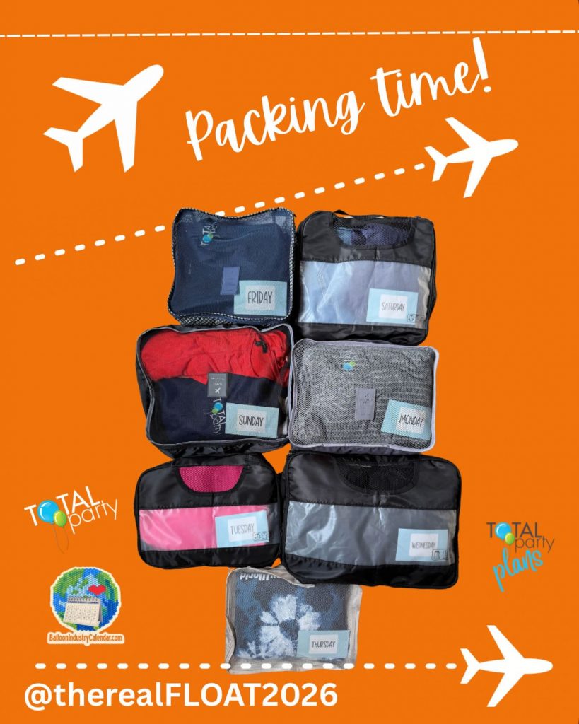 @therealfloat2026 Packing is underway ✈️✈️✈️
🧡🧡🧡🎈🎈🎈 Can&rsquo;t wait to see my balloon friends!