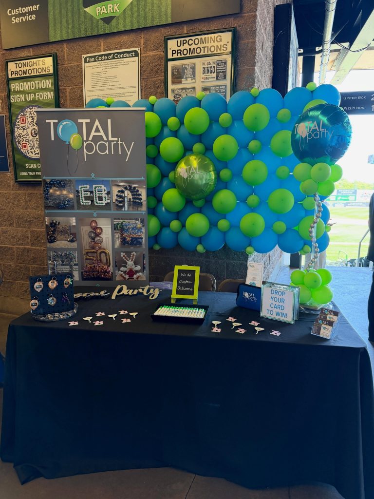 It&rsquo;s tight!! Over 125 businesses at BIZFest but Total Party is the best dressed! 
Come visit!  2-5 today!