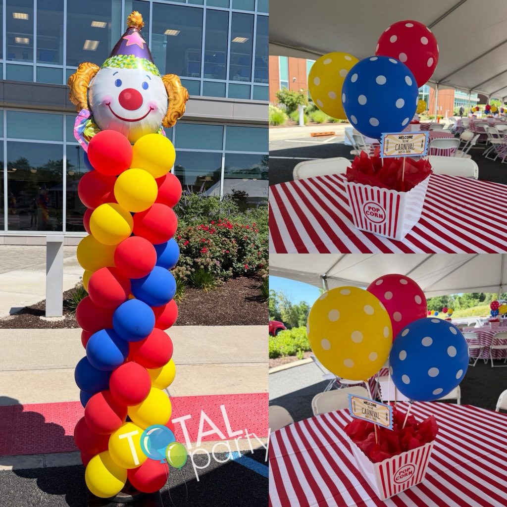 It was a beautiful day for a corporate event! 🤡🎪🎈
#balloons #ballooncolumns #centerpieces #balloonsbytotalparty #corporateevent